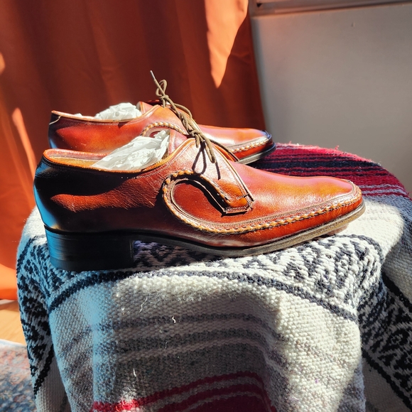 Barker England Leather Oxford Shoes - Handmade NEW - Picture 4 of 11